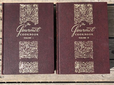 The Gourmet Cookbook Volume 1 & 2 (Vintage Hardcover) Full Set-image