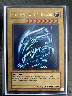 Yugioh Blue-Eyes White Dragon SDK-001 Ultra Rare NM-image