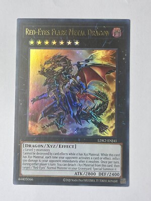 Yu-Gi-Oh! Red-Eyes Flare Metal Dragon LDK2-ENJ41 ULTRA DARK NM-image