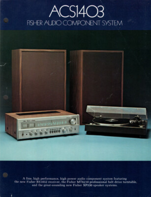 Fisher - ACS-1403 Music System - Original Sales Brochure - -image