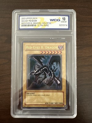 Gem Mint WCG 10 Red-Eyes B. Dragon SDJ-001 Graded 2003 PSA MT Yugioh-image