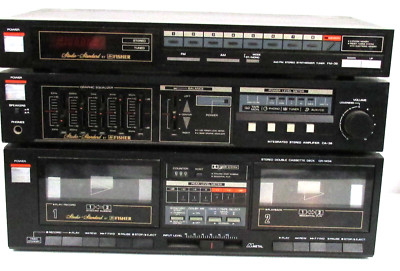 Fisher Stereo System Amplifier CA-39/Cassette Deck CR-W34/ Tuner FM-39-image