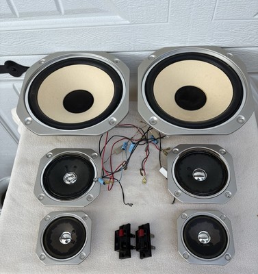 Vintage Fisher 8” Woofer Speakers Midrange & Tweeters DS-810 Home Stereo-image