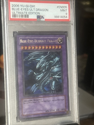 Blue-Eyes Ultimate Dragon JMP-EN005 Limited Edition Secret Rare PSA 9-image