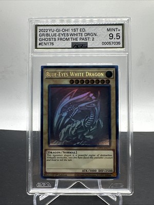 Blue-Eyes White Dragon GFP2-EN175 Ghosts from the Past: 2nd Haunting AGS 9.5-image