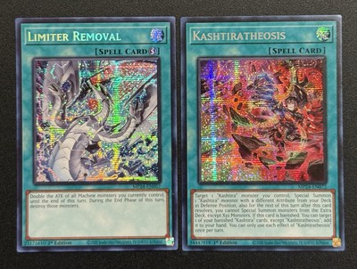 2024 YUGIOH MP24 1ST ED SECRET RARE LIMITER REMOVAL & KASHTIRATHEOSIS NM-image
