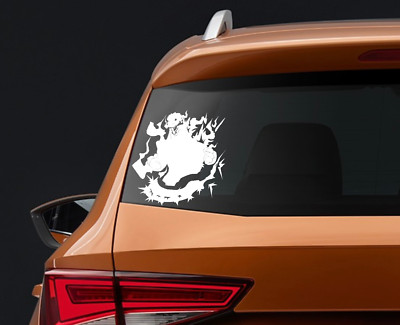 Vinyl Decal Car Truck Sticker - Angry Fire Godzilla Kajui You Pick Size & Color-image