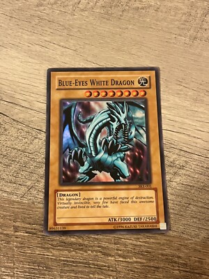 YuGiOh TCG | Super Rare Blue-Eyes White Dragon Holo | SKE-001 | Kaiba Evolution-image
