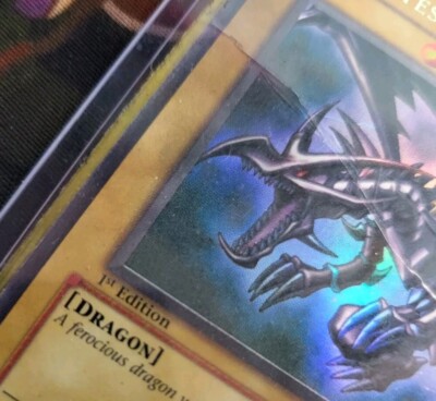 Yugioh Red-Eyes Black Dragon SDJ-001 1st Edition Holo Ultra Rare Yu-Gi-Oh! 2002-image