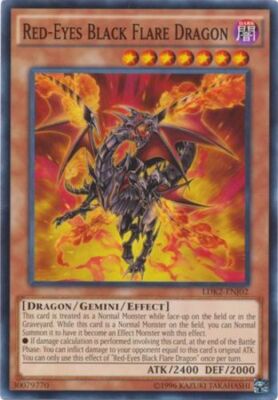 Yugioh! HP Red-Eyes Black Flare Dragon - LDK2-ENJ02 - Common - Unlimited Edition-image
