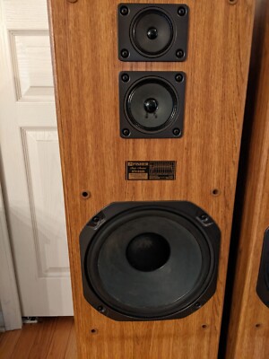 FISHER 3-WAY FLOOR SPEAKER SYSTEM STV-9325  VINTAGE 1980s SOUND GREAT. 110 WATTS-image