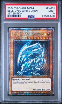 2024 YU-GI-OH! MP24-25TH ANV TIN: DUELING MIRRORS BLUE-EYES WHITE DRAGON PSA 9-image