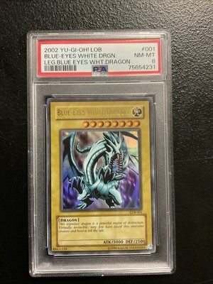 PSA 8 Blue-Eyes White Dragon 001 The Legend of Blue Eyes White Dragon Unlimited-image
