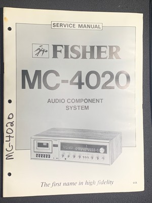 Fisher MC-4020 Service Manual Audio Component System Original-image