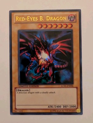 Red Eyes Black Dragon LC01-EN006 Limited Edition Legendary Collection Near Mint-image