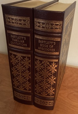 Bartlett's Familiar Quotations Book Anecdotes Easton Press Collector Edition Set-image