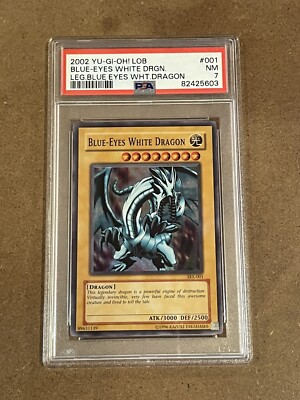 2004 Yu-Gi-Oh! Blue-Eyes White Dragon SKE-001 PSA 7-image