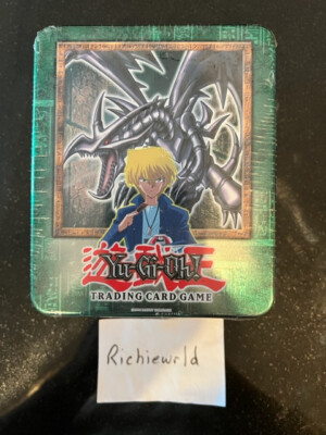 1996 FACTORY SEALED Yu-Gi-Oh Red-Eyes Black Dragon Tin: 5 Packs -W/ Rare Variant-image