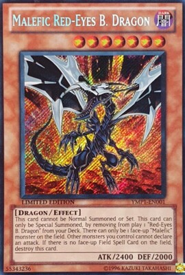 Yugioh Malefic Red-Eyes Black Dragon YMP1-EN001 Secret Rare Limited Edition NM-image