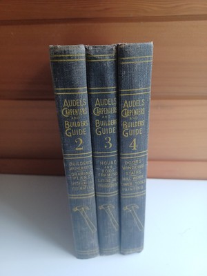 Audels Carpenters And Builders Guide 1923 Set Vol 2-4 -image