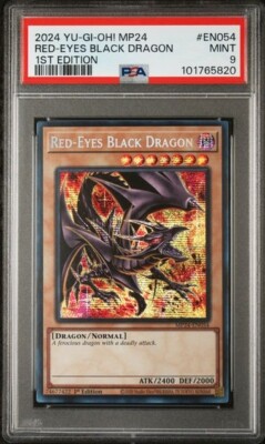 PSA 9 MINT Red-Eyes Black Dragon MP24-EN054 1st Ed Yu-Gi-Oh! Prismatic-image
