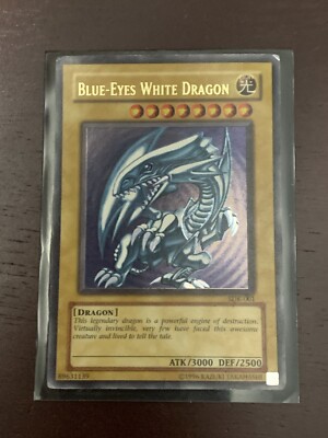 Yugioh Blue Eyes White Dragon SDK-001 Very Lightly Played/Excellent-image