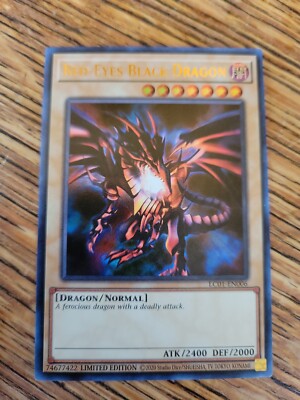 Red Eyes Black Dragon Limited Edition - Holo Foil Ultra Rare Yugioh Card-image