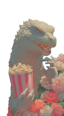 Angry Godzilla Cinema Vinyl Car Decal Sticker – Waterproof & UV-Resistant-image