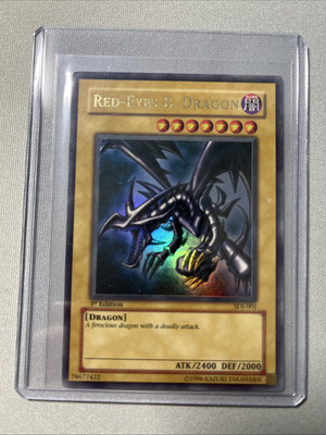 Yu-Gi-Oh! TCG 2003 Red Eyes B. Dragon SDJ-001 1st Edition *please see photos-image