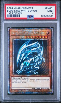 2024 YU-GI-OH! MP24-25TH ANV TIN: DUELING MIRRORS BLUE-EYES WHITE DRAGON PSA 9-image
