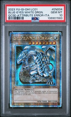 💎 2023 YUGIOH LC01 BLUE EYES WHITE DRAGON QUARTER CENTURY SECRET RARE PSA 10 💎-image