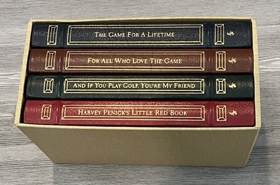 Harvey Penick Bud Shrake The Game of Golf Easton Press 4 Book Box Set Leather-image