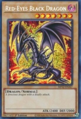 Yugioh-Red-Eyes Black Dragon-Secret Rare-1st Edition-MP22 EN267 (NM)-image