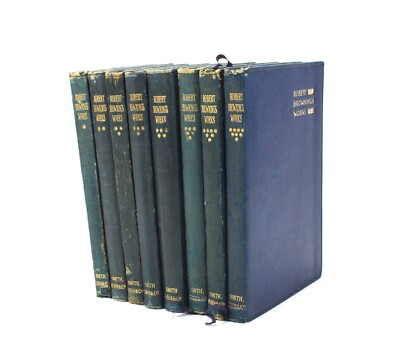 The Poetical Works of Robert Browning, 8 Book set, 1902, Smith, Elder, & Co-image