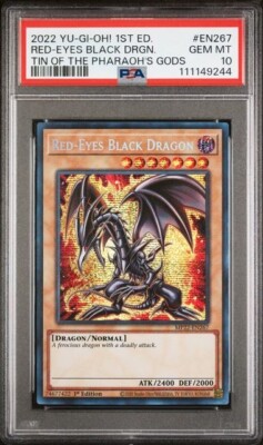2022 Yu-Gi-Oh! Red-Eyes Black Dragon MP22-EN267 Secret Rare PSA 10 GEM MINT-image