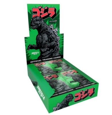 🦎 SUPER7 GODZILLA TOHO FOIL 24 PK Showa Series 1 Trading Cards HOBBY BOX SEALED-image