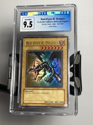 2003 SDJ 001 Red-Eyes B. Dragon Ultra Rare Yu-Gi-Oh! Card CGC 9.5 GEM MINT-image