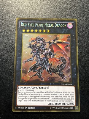 Red-Eyes Flare Metal Dragon PGL3-EN078 Premium Gold: Infinite Gold 1st Edition-image