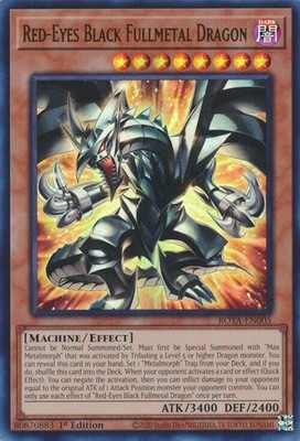 Yu-Gi-Oh! Red-Eyes Black Fullmetal Dragon ROTA-EN005 Ultra Rare-image