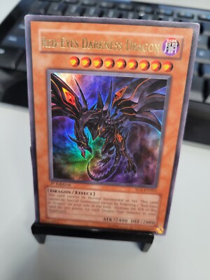 Yu-Gi-Oh Card - SD1-EN001 - RED-EYES DARKNESS DRAGON (1st Edition) DVY5-image