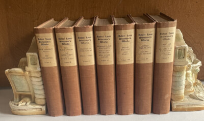 Vintage Partial Set Of 7. Robert Louis Stevenson’s Works. The Jefferson Press HC-image