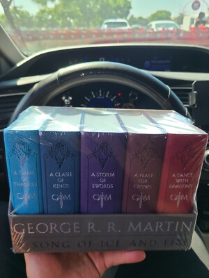 Game of Thrones Collector Leather Bound Book Set of 5:  A Song of Ice and Fire-image