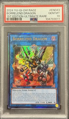 2024 PSA 10 YUGIOH 25TH 1ST ED ULTIMATE RARE BORRELEND DRAGON 💫-image