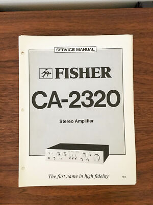 Fisher CA-2320 Amplifier Service Manual *Original*-image