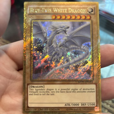 Yugioh! Blue-Eyes White Dragon (Gold Secret Rare) MVP1-ENGV4 Gold Secret Rare-image