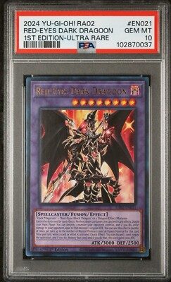 2024 PSA 10 YUGIOH 25TH 1ST ED ULTRA RARE RED EYES DARK DRAGOON 💫-image