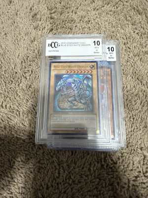 BCCG 10 MINT YuGiOh Blue Eyes White Dragon LC01-EN004 2010 Legendary Collection-image