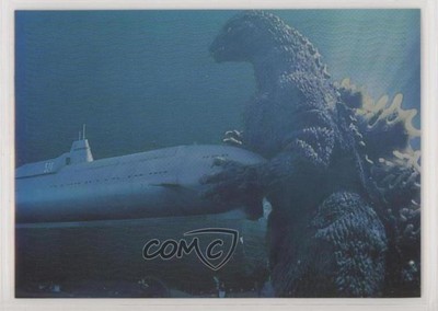 1996 JPP/Amada Chromium Holochrome Stickers Godzilla (Stopping Submarine) a9e-image