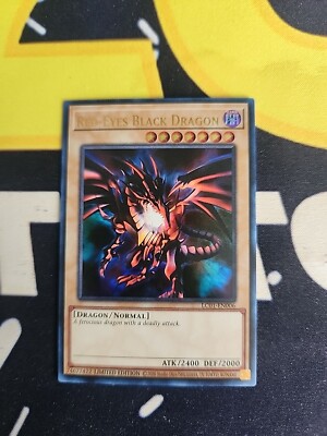 Yugioh Red Eyes Black Dragon LC01-EN006 Ultra Rare 25th Anniversary NM -image