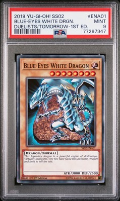 2019 YU-GI-OH! SPEED DUEL STARTER DECKS #ENA01 BLUE-EYES WHITE DRAGON PSA 9-image